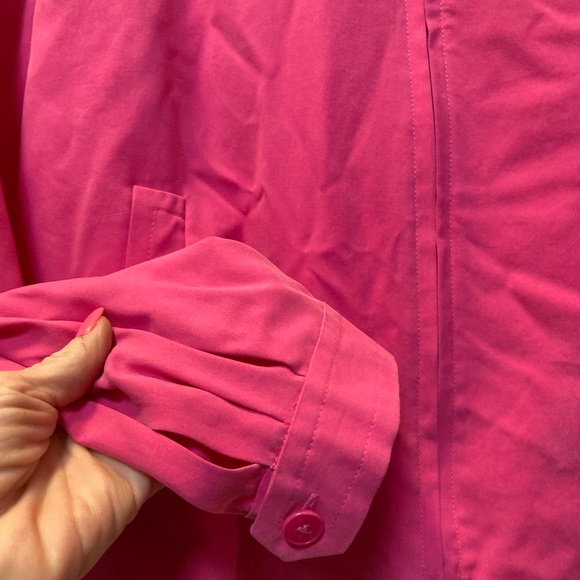 Lauren Ralph Lauren new with tags 100% silk full zip jacket! Size Large! Pink! - Picture 5 of 14